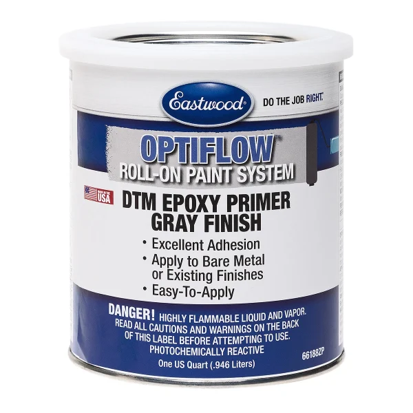 Eastwood Optiflow Roll-On Epoxy Primer Quart - Gray (66188ZP)
