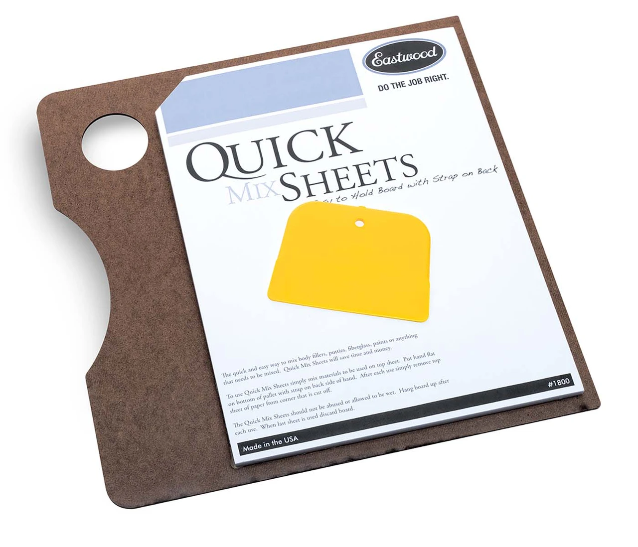 Eastwood Quick Mix Tear-Off Filler Mixing Board with 100 Sheets (31273)