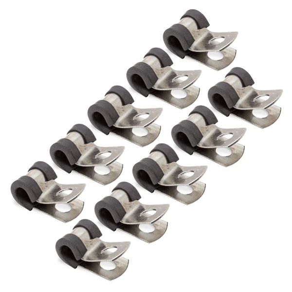 Eastwood Stainless Steel 1/4 Brake Line Mounting Hardware 10 Piece (30530)