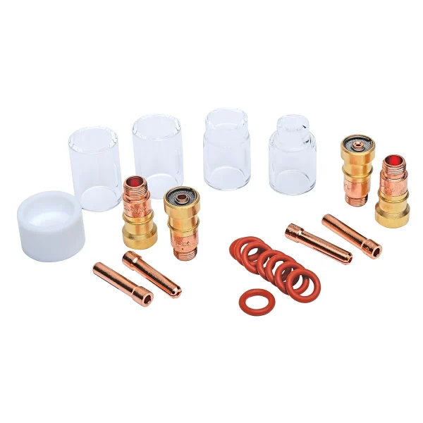 Eastwood TIG Welding Pyrex Gas Lens Kit 21 Pc Master Set for WP17 WP18 and WP26 Torches (61047)