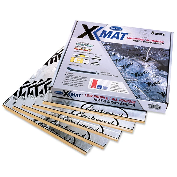 Eastwood X-MAT® 5-Piece Sound Deadening Material Set 12x12 Inches (15842)