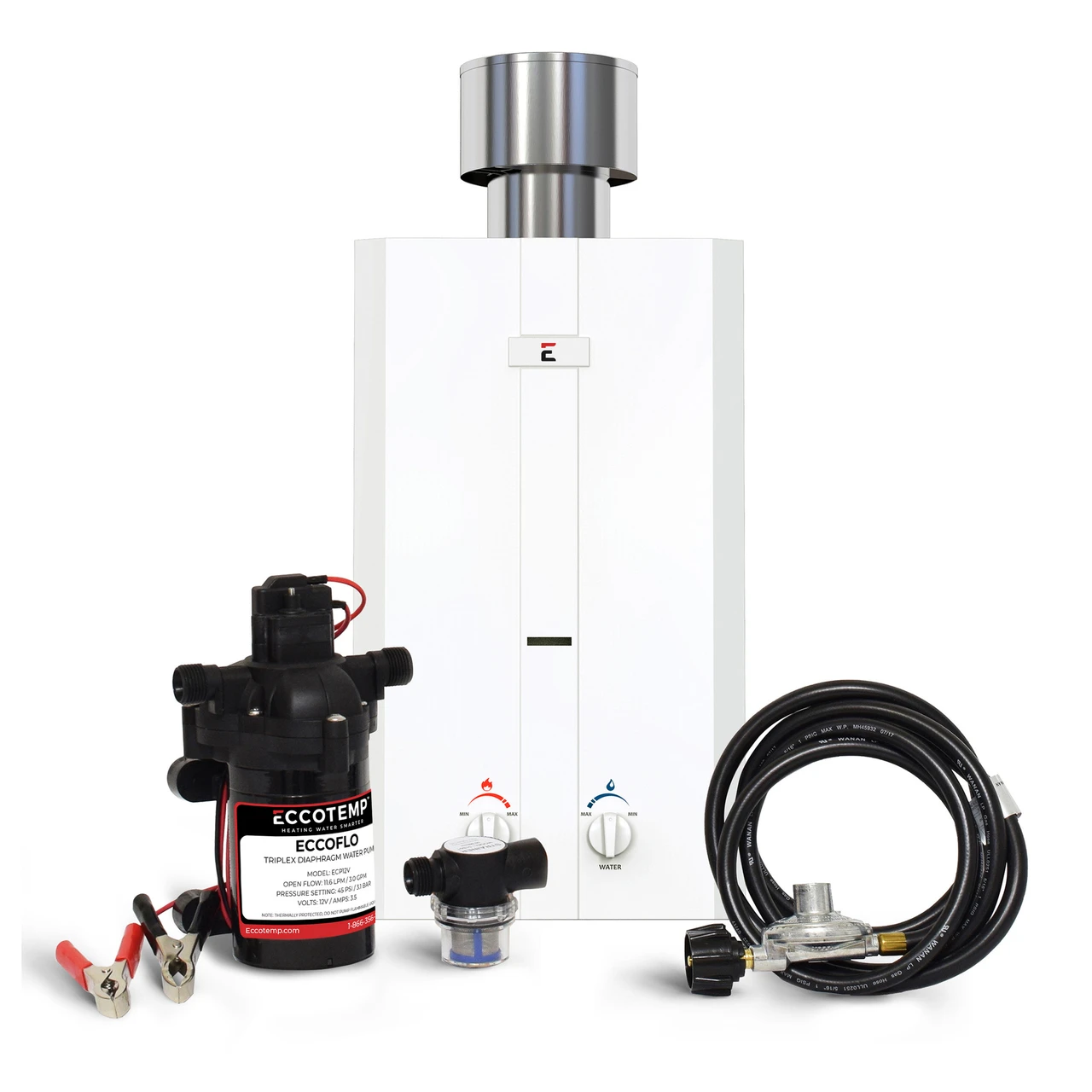 Eccotemp 3.0 GPM Portable Tankless Water Heater w/ Pump (L10-PS)