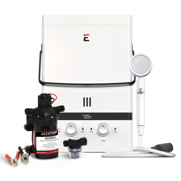 Eccotemp Luxé 1.85 GPM Portable Water Heater w/ Pump & Strainer (EL7-PS)