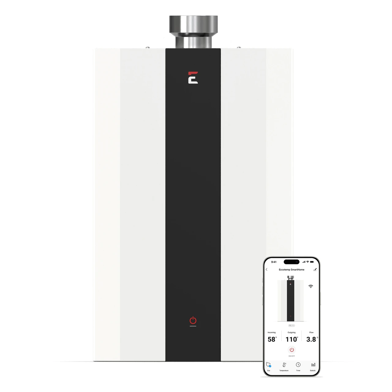 Eccotemp SmartHome Indoor Natural Gas Tankless Water Heater, 4.0 GPM (SH12-A-NG)