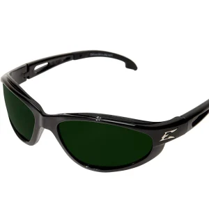 Edge Eyewear Dakura Safety Glasses Black Frame Green IR5 Lens (SW11-IR5)