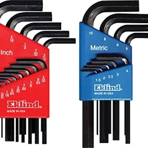 Eklind 10122 Hex L-Key Allen Wrench Combo- Short Inch / MM (2 sets 22pc)