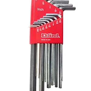 Eklind 11213 Bright-Hex-L Key Allen Wrench - 13pc set SAE Inch Sizes .050-3/8