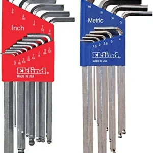 Eklind 13322 Bright-Ball-Hex L-Key Allen Wrench Combo- Inch / MM (2 sets 22pc)