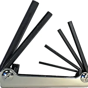 Eklind 20511 Steel Handle Fold-up Hex Key Allen Wrench - 5pc set SAE Inch