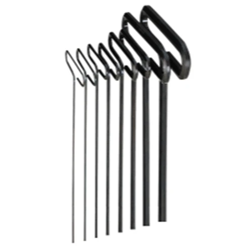 Eklind Tool 9" SAE T-Handle Hex Key Set 8-Piece Black Oxide Finish (33198)