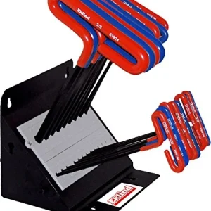 Eklind 50918 Cushion Grip Hex Allen Wrench T-Handle Key Combo- 9in Inch/MM