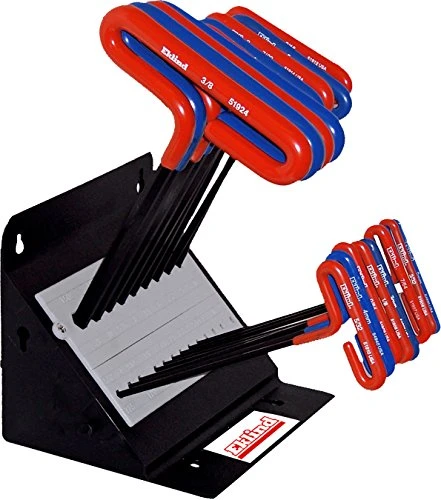 Eklind 50918 Cushion Grip Hex Allen Wrench T-Handle Key Combo- 9in Inch/MM