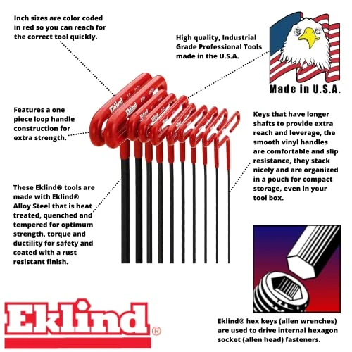 Eklind 51920 5/16 Inch Cushion Grip Hex T-Handle T-Key Allen Wrench — product image 3