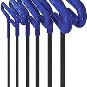 Eklind 55166 Cushion Grip Hex T-Key Allen Wrench - 6pc set Metric MM sizes 2-6