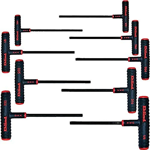 Eklind 60609 Power-T Handle Hex Key Allen Wrench - 9pc set SAE Inch
