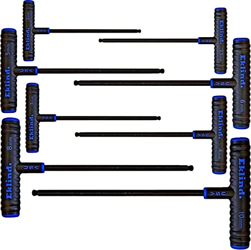 Eklind 64808 Power-T Handle Ball-Hex Key Allen Wrench - 8pc set Metric MM