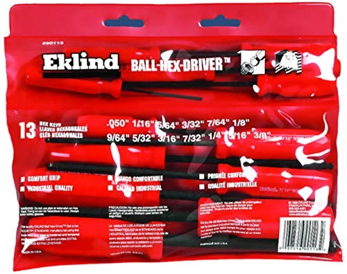Eklind 90113 Ball-Hex (allen) Screwdriver - 13pc set SAE Inch Sizes .050-3/8 — product image 2