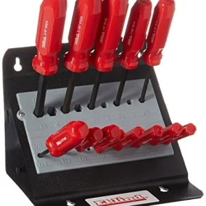 Eklind 90114 Ball-End Hex Screwdrivers w/Stand, 13 Piece