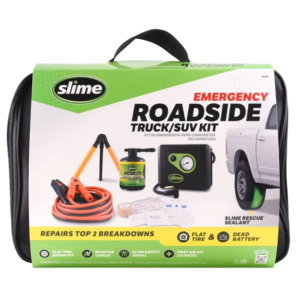 Emergency Roadside Truck/SUV Kit: Flat Tire & Battery Jump Start (50160)