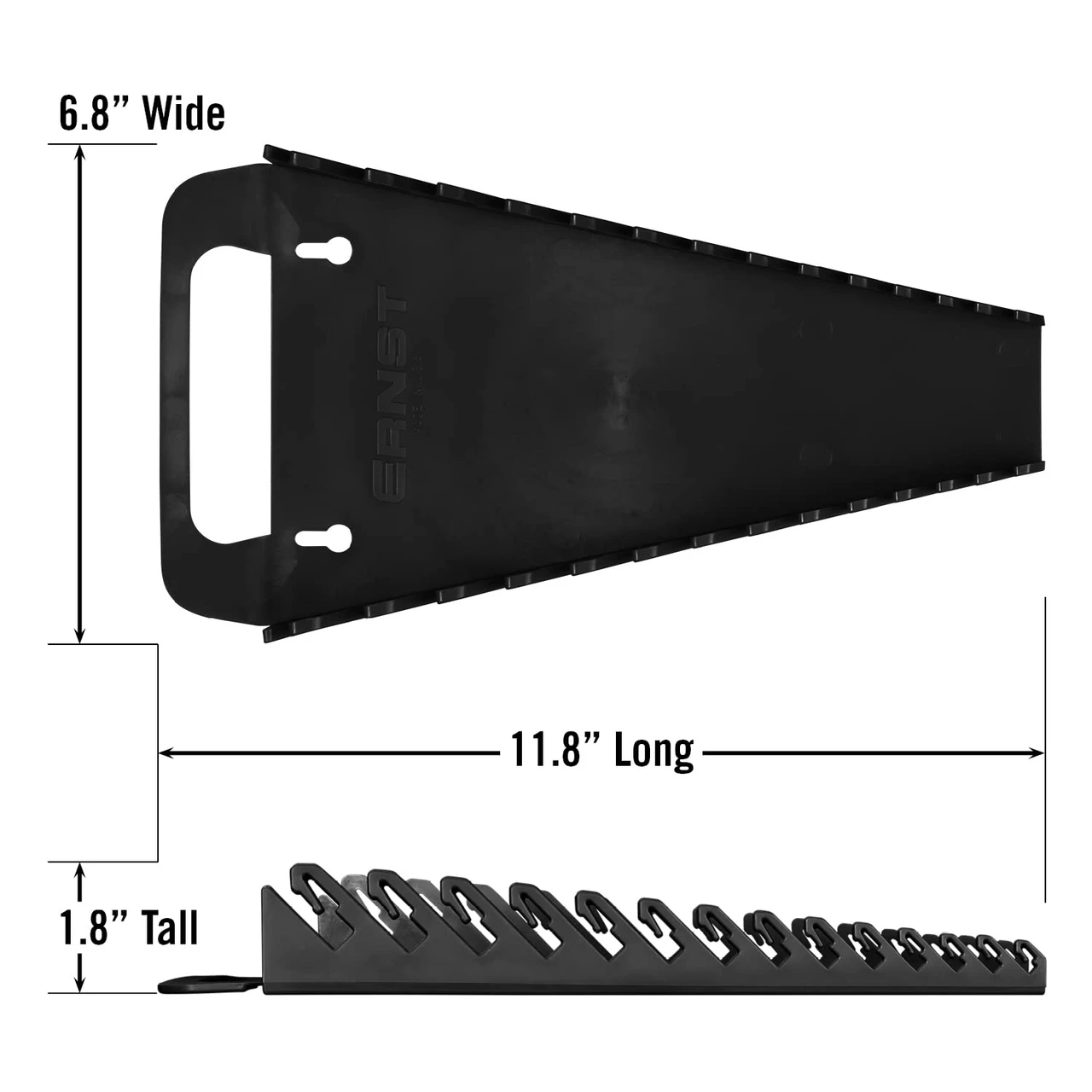 Ernst 14 Tool Wrench Gripper Storage Tray, Black (5038) — product image 2