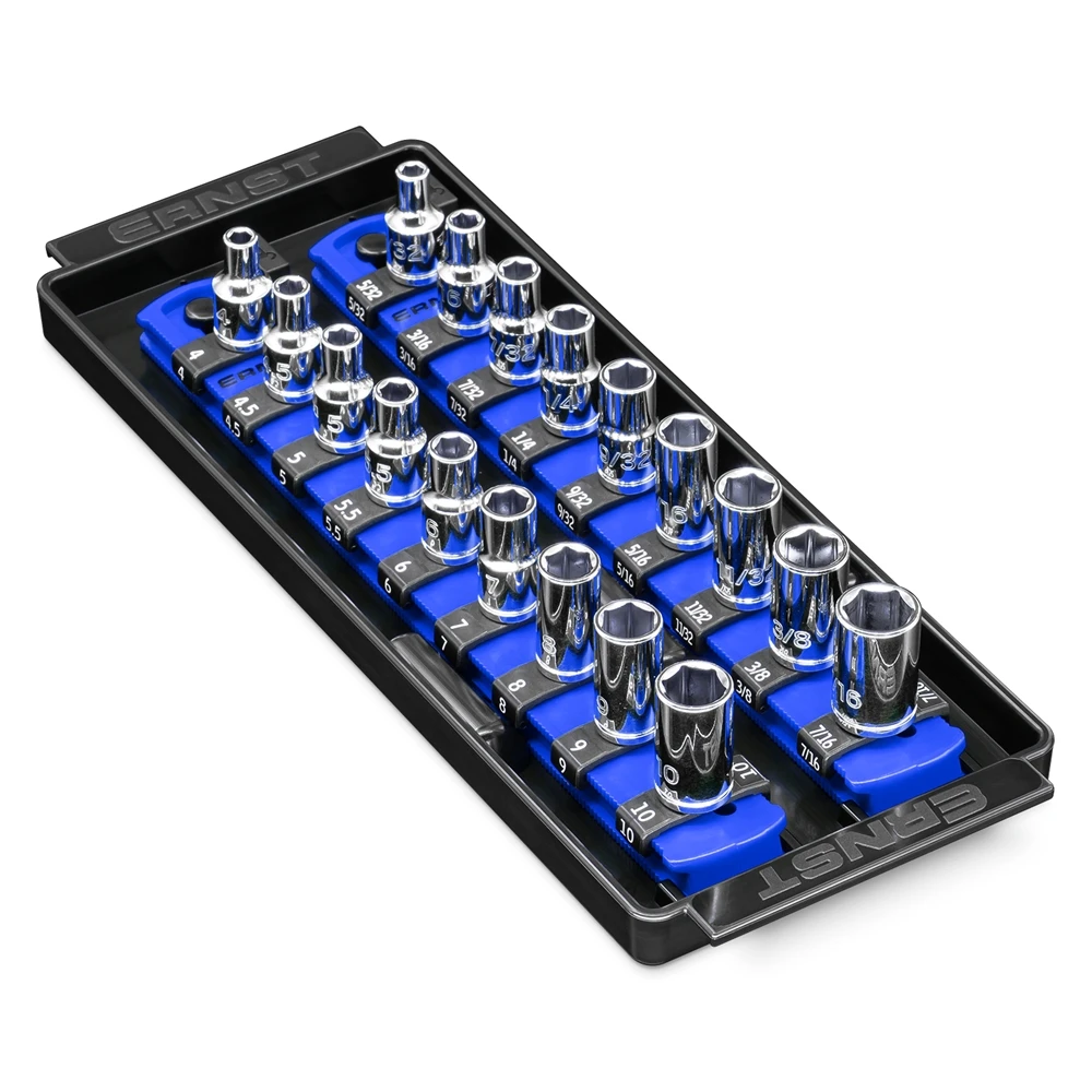 Ernst 2 Rail Twist Lock Socket Boss 8", Blue - 1/4" (8555) — product image 2