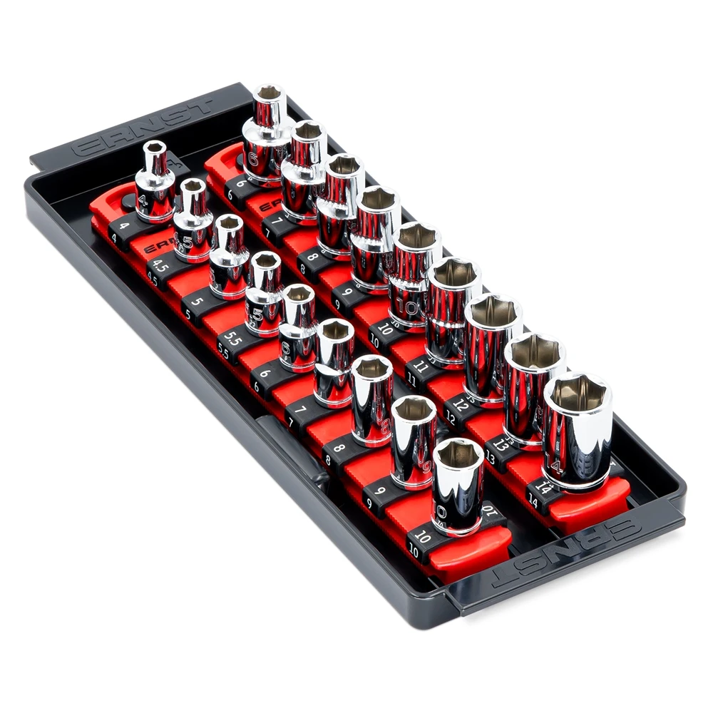 Ernst 2 Rail Twist Lock Socket Boss 8", Red - 1/4" (8552) — product image 2
