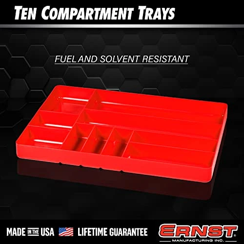 Ernst 5017HV 11 x 16" 10 Compartment Tool Organizer Tray - HI-VIZ — product image 5
