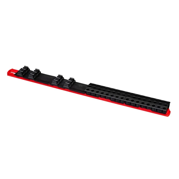 Ernst 5731 60 Tool Magnetic Bit Organizer Bar - Red/Black