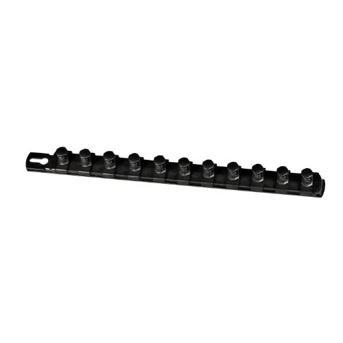 Ernst 8425M 13 Magnetic Socket Organizer with 11 Twist Lock Clips - Black-1/2