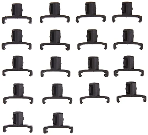 Ernst 8441 3/8 Dura-Pro Twist Lock Socket Clips - 18 pack - Black