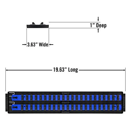 Ernst 8455 2 Rail Twist Lock Socket Boss 18", Blue - 1/4" — product image 2