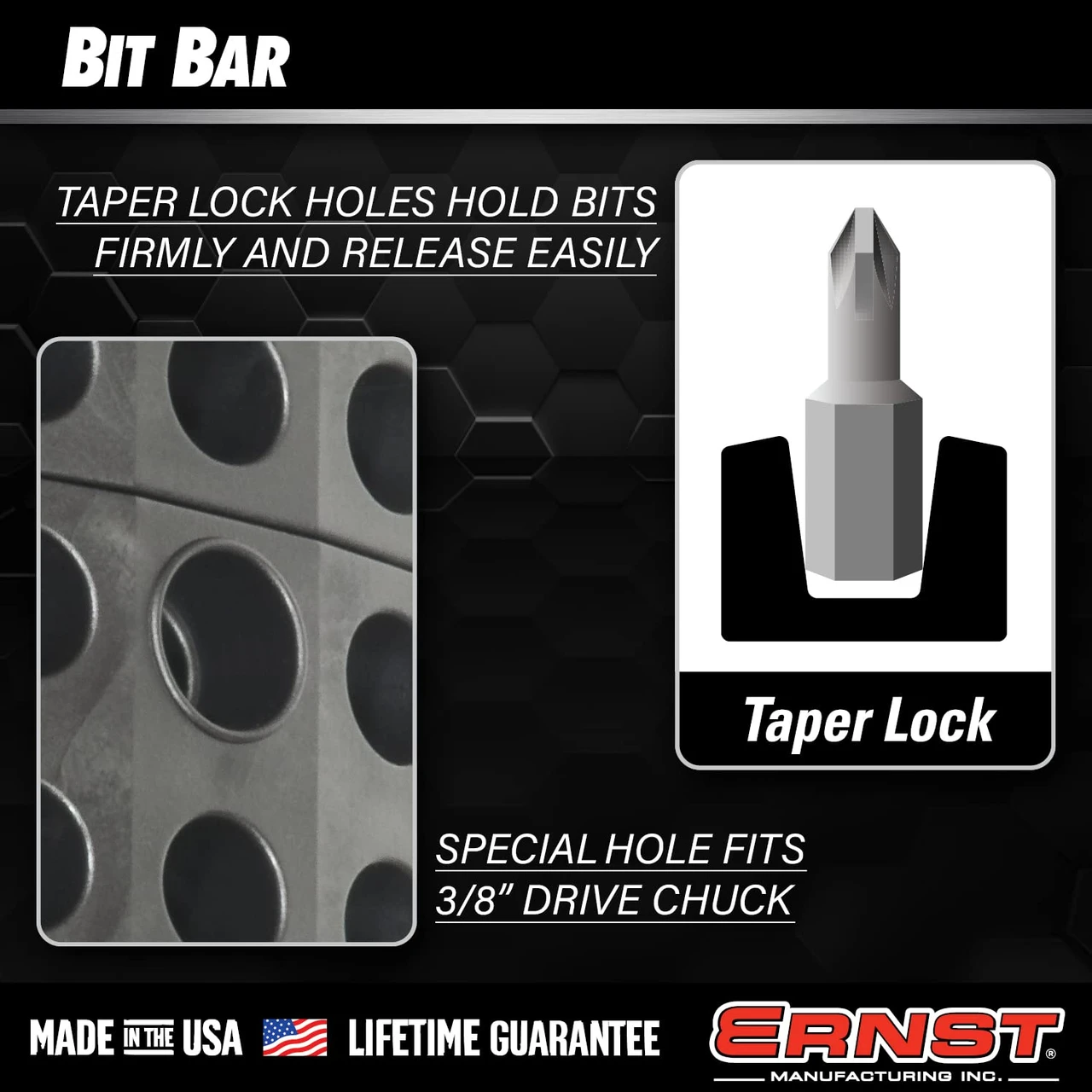 Ernst Manufacturing 72 Tool Magnetic Bit Bar, 1/4" Hex Bit Holder (5743HV) — product image 5