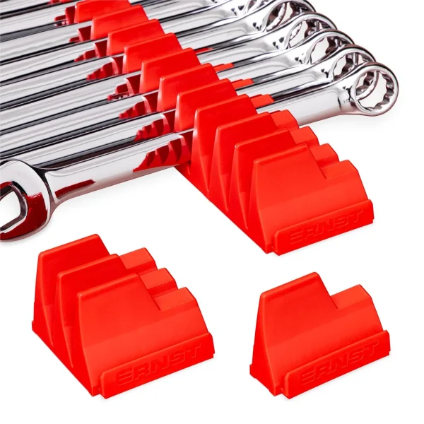 Ernst Wrench Pro - Modular Toolbox Wrench Organizer For 20 Wrenches - Red (5402)