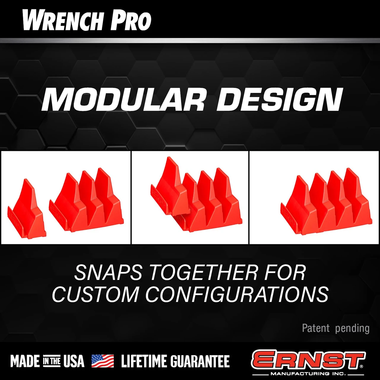 Ernst Wrench Pro - Modular Wrench Storage For 20 Wrenches - Black (5400) — product image 4