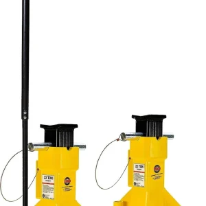 Esco 22-Ton Heavy-Duty EZ-Wheel Jack Stands for Fleet Service (10459)