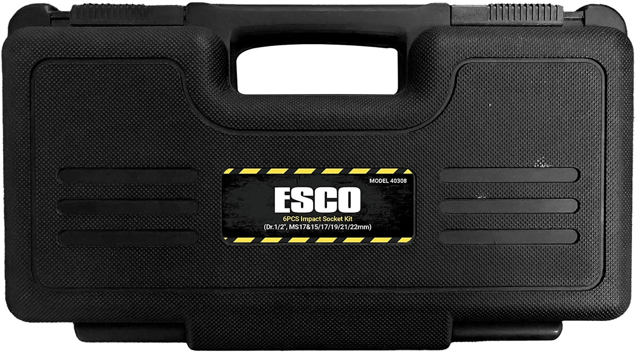 Esco 40308 Impact Socket Set, 6PC Socket Set (Dr.1/2?, MS17&15/17/19/21/22mm) — product image 3