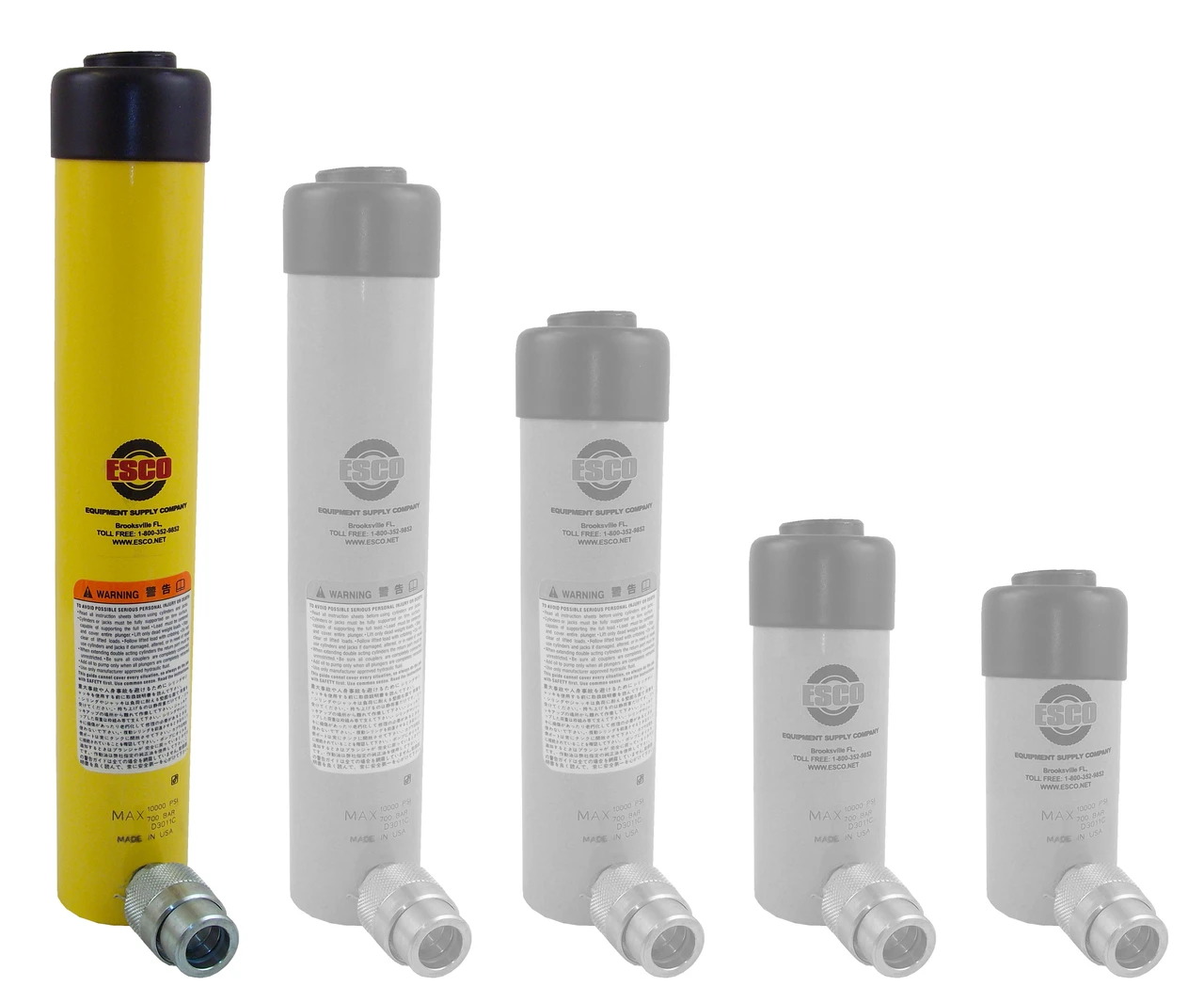ESCO 10-Ton Hydraulic Cylinder with 10" Stroke (10305) — product image 3