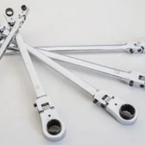EZ Red 5-Piece Extra-Long Locking Flex Head Wrench Set (WR5ML)