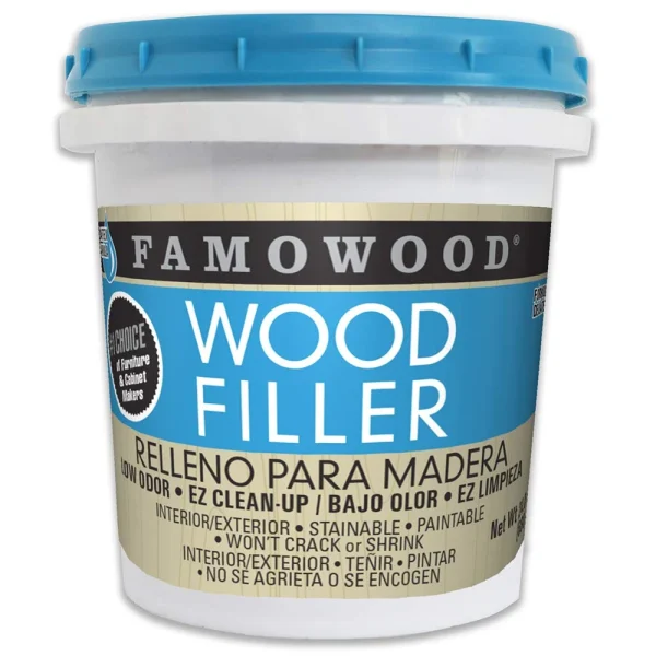FamoWood Latex Wood Filler - Pint, Natural - 24 Oz (40022126)