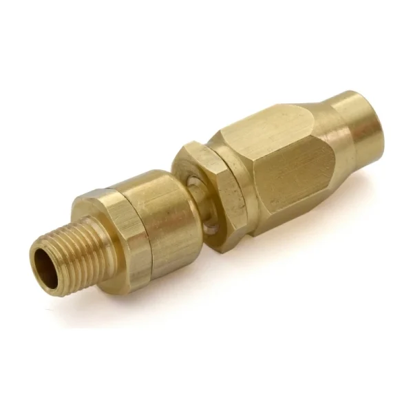 Fast Fix 3/8" Air Hose Assembly Repair Fitting with 1/4" MNPT Swivel (FFSW38)