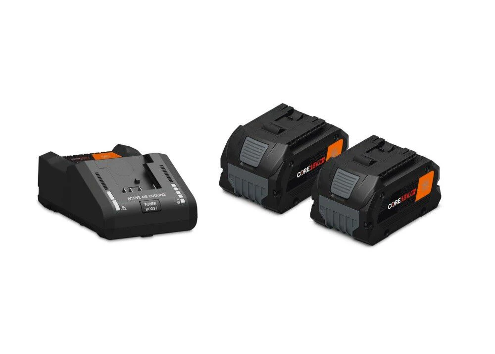 Fein Core 18V 8.0 Ah AmpShare Battery Starter Set with Rapid Charger (92604229090)