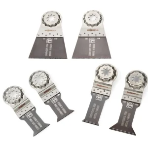 Fein MultiMaster E-Cut Wood & Metal Oscillating Blade Set, 6-Piece (35222942080)