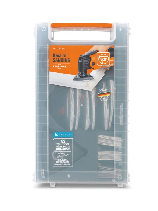 Fein 63-Piece StarLock Sanding Kit for Corners and Edges Unperforated (35222967280) — product image 4