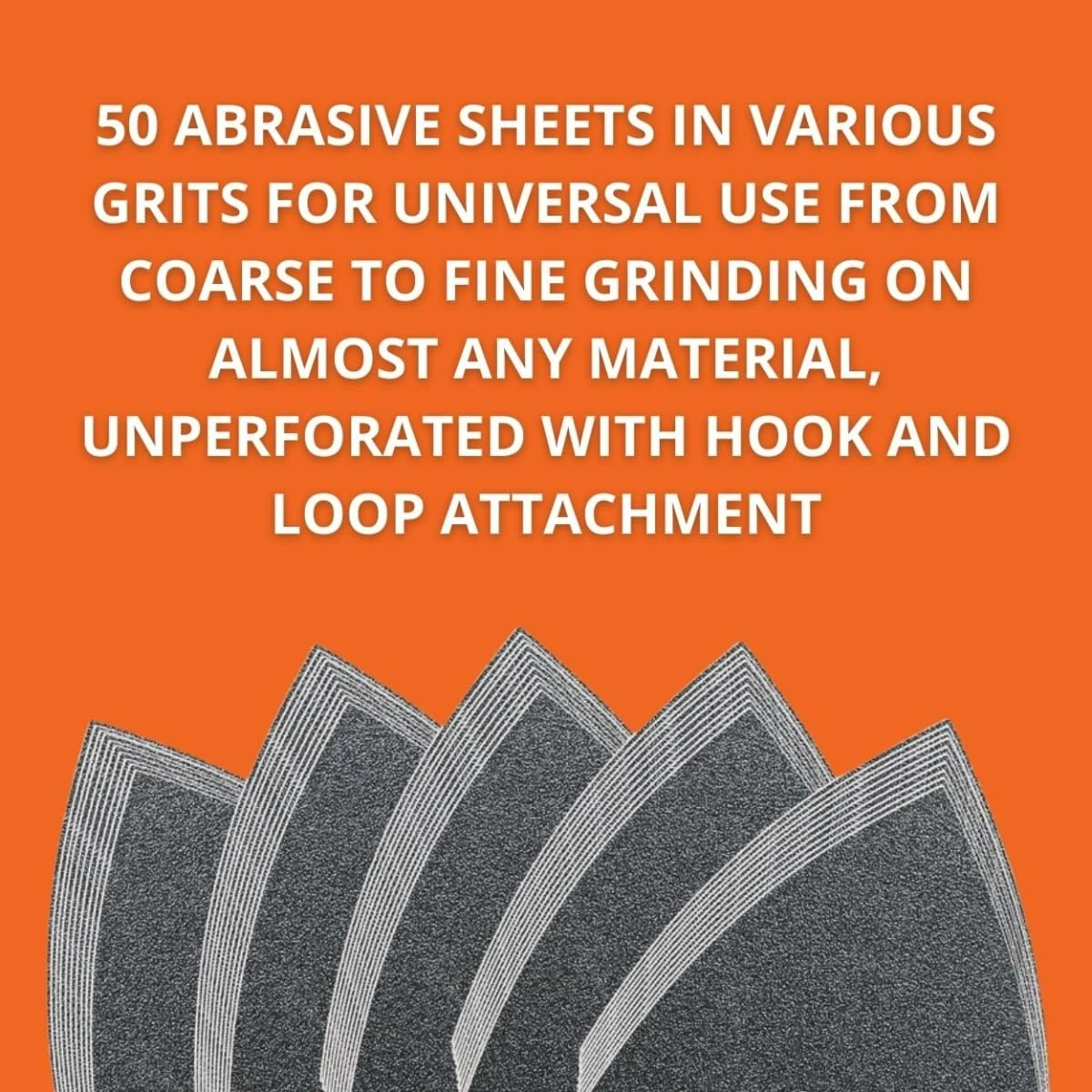 Fein MultiMaster Hook & Loop Sanding Sheet Set Assorted Grits 50pc (63717082033) — product image 3