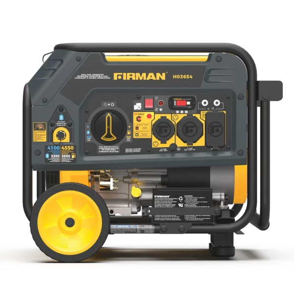 Firman Dual Fuel Portable Generator 4550/3650W Electric Start CO Alert 50 ST CAN (H03654)