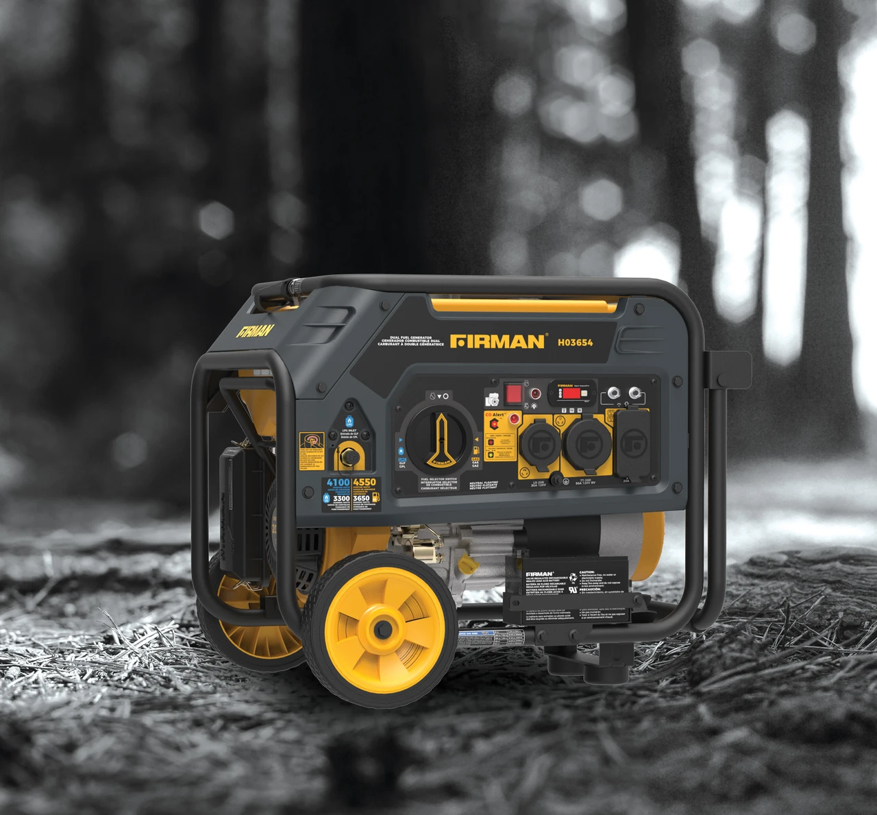 Firman Dual Fuel Portable Generator 4550/3650W Electric Start CO Alert 50 ST CAN (H03654) — product image 7