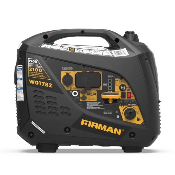 Firman Gas Inverter Portable Generator 2100/1700W Recoil Start Bonus Cover 50 ST CAN (W01782)