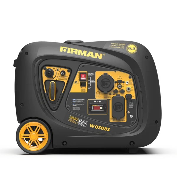Firman Gas Inverter Portable Generator 3300/3000W Electric Start 50 ST CAN (W03082)