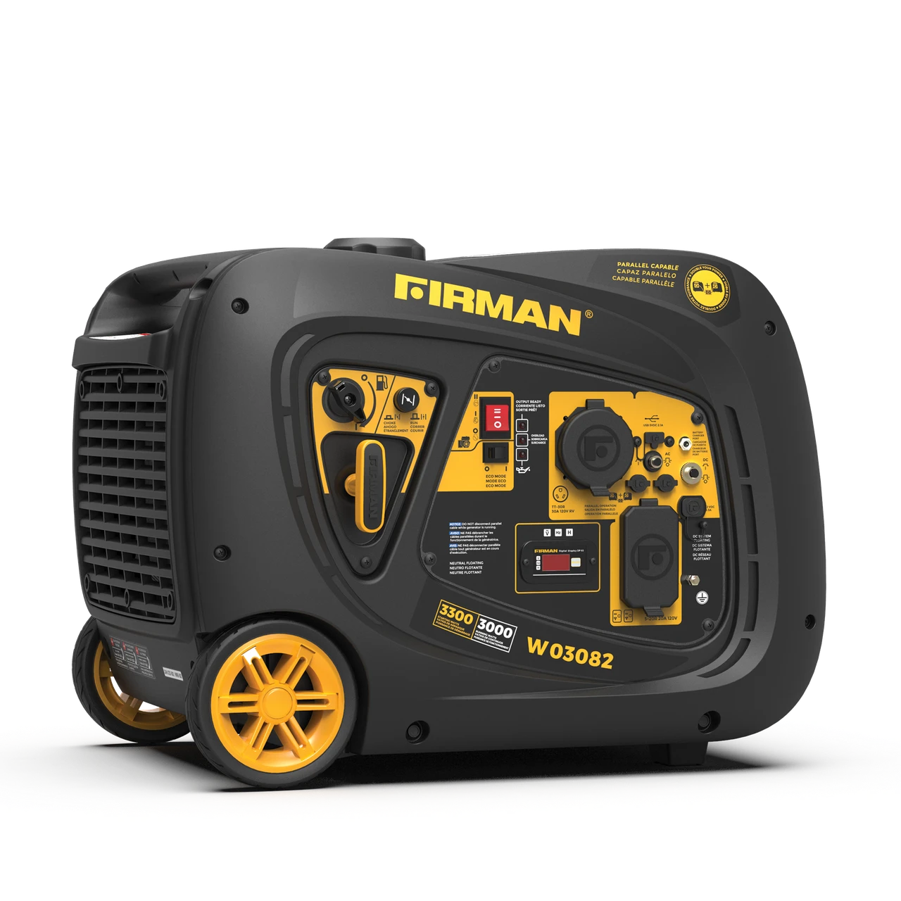 Firman Gas Inverter Portable Generator 3300/3000W Electric Start 50 ST CAN (W03082) — product image 2