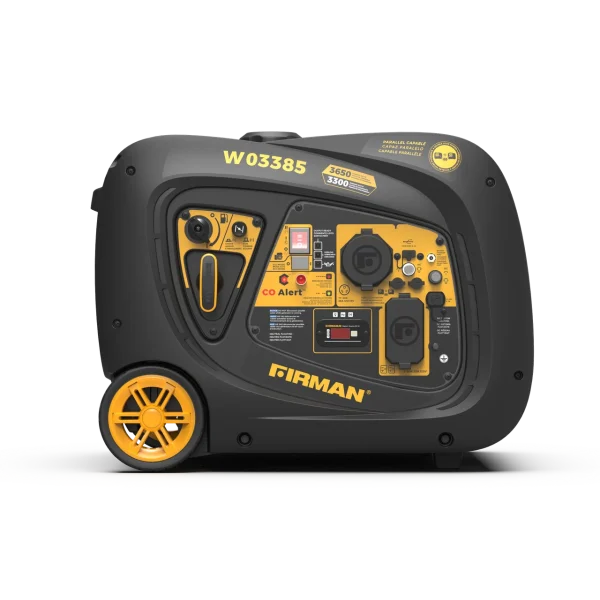 Firman Gas Inverter Portable Generator 3650/3300W Electric Start CO Alert 50 ST CAN (W03385)